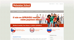 Desktop Screenshot of bohemianschool.cz