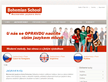 Tablet Screenshot of bohemianschool.cz